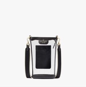 Kate Spade Clare See Through Phone Crossbody, Black